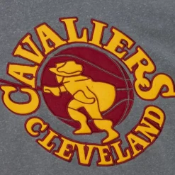 Mitchell & Ness Hoodies & Sweatshirts-Snow Washed Fleece Crew Cleveland Cavaliers