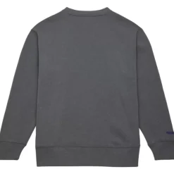 Mitchell & Ness Hoodies & Sweatshirts-Snow Washed Fleece Crew Los Angeles Lakers