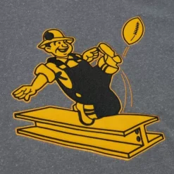 Mitchell & Ness Hoodies & Sweatshirts-Snow Washed Fleece Crew Pittsburgh Steelers