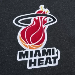 Mitchell & Ness Hoodies & Sweatshirts-Snow Washed Fleece Hoodie Miami Heat