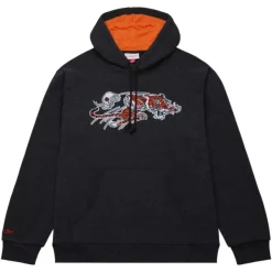 Mitchell & Ness Hoodies & Sweatshirts-Snow Washed Fleece Hoodie Cincinnati Bengals