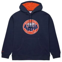 Mitchell & Ness Hoodies & Sweatshirts-Snow Washed Fleece Hoodie Houston Astros