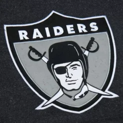 Mitchell & Ness Hoodies & Sweatshirts-Snow Washed Fleece Hoodie Oakland Raiders
