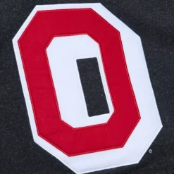 Mitchell & Ness Hoodies & Sweatshirts-Snow Washed Fleece Hoodie Current Logo Ohio State