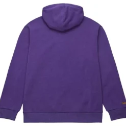 Mitchell & Ness Hoodies & Sweatshirts-Snow Washed Fleece Hoodie Vintage Logo New Orleans Jazz