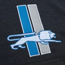 Mitchell & Ness Hoodies & Sweatshirts-Snow Washed Fleece Hoodie Detroit Lions