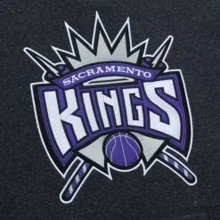 Mitchell & Ness Hoodies & Sweatshirts-Snow Washed Fleece Hoodie Sacramento Kings