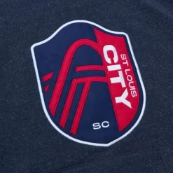 Mitchell & Ness Hoodies & Sweatshirts-Snow Washed Fleece Hoodie Current Logo St. Louis City Sc