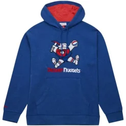 Mitchell & Ness Hoodies & Sweatshirts-Snow Washed Fleece Hoodie Denver Nuggets