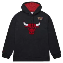 Mitchell & Ness Hoodies & Sweatshirts-Snow Washed Fleece Hoodie Chicago Bulls