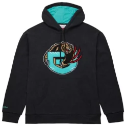 Mitchell & Ness Hoodies & Sweatshirts-Snow Washed Fleece Hoodie Vintage Logo Vancouver Grizzlies