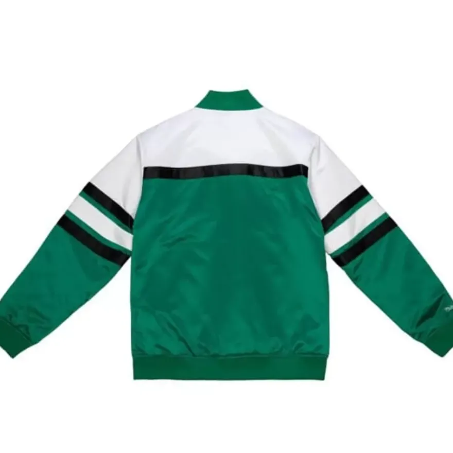 Mitchell & Ness Jackets & Outerwear-Special Script Heavyweight Satin Jacket Boston Celtics