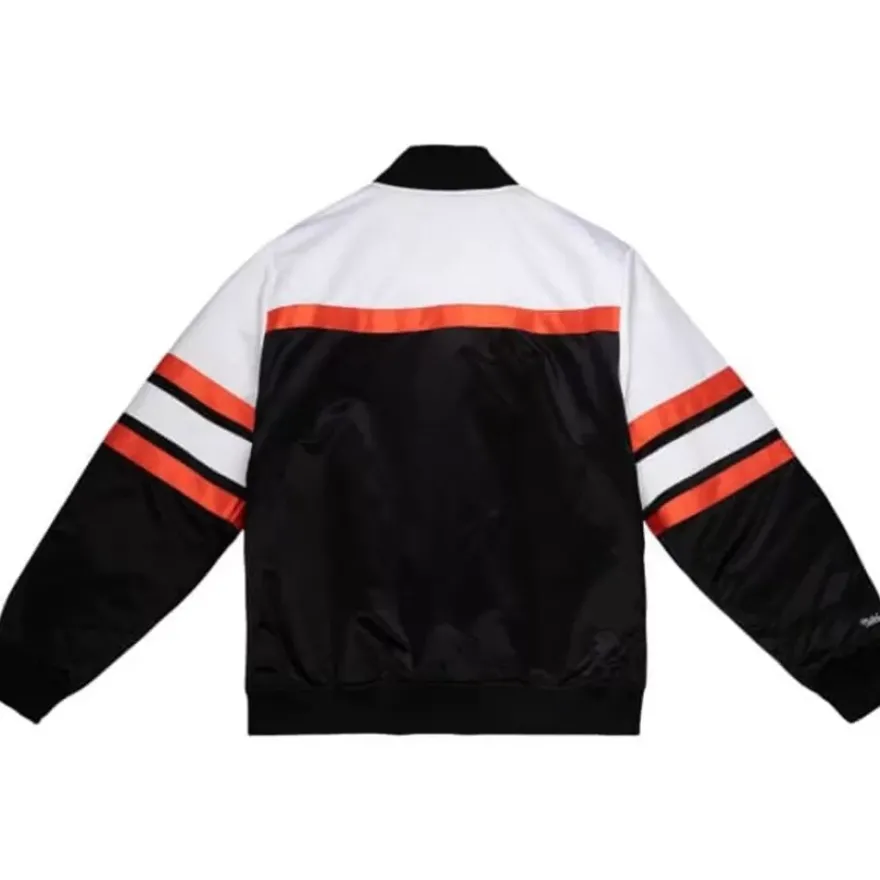 Mitchell & Ness Jackets & Outerwear-Special Script Heavyweight Satin Jacket Baltimore Orioles