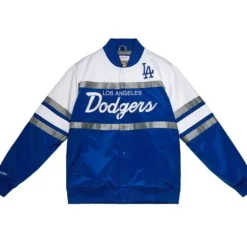 Mitchell & Ness Jackets & Outerwear-Special Script Heavyweight Satin Jacket Los Angeles Dodgers