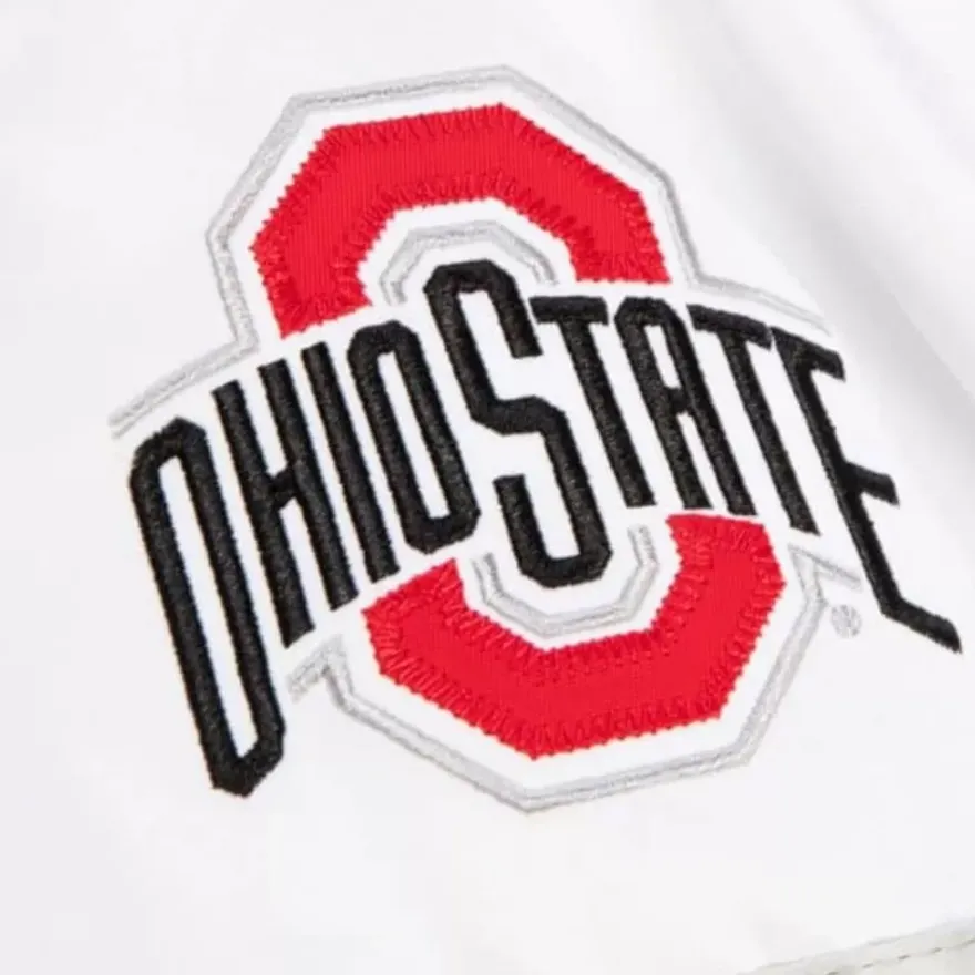 Mitchell & Ness Jackets & Outerwear-Special Script Heavyweight Satin Jacket Ohio State