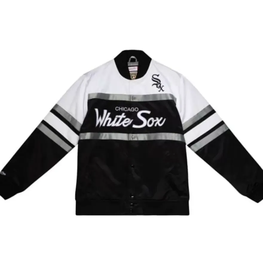 Mitchell & Ness Jackets & Outerwear-Special Script Heavyweight Satin Jacket Chicago White Sox
