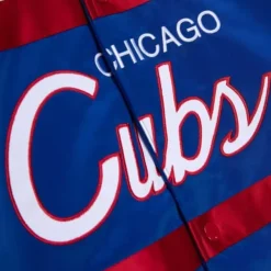 Mitchell & Ness Jackets & Outerwear-Special Script Heavyweight Satin Jacket Chicago Cubs
