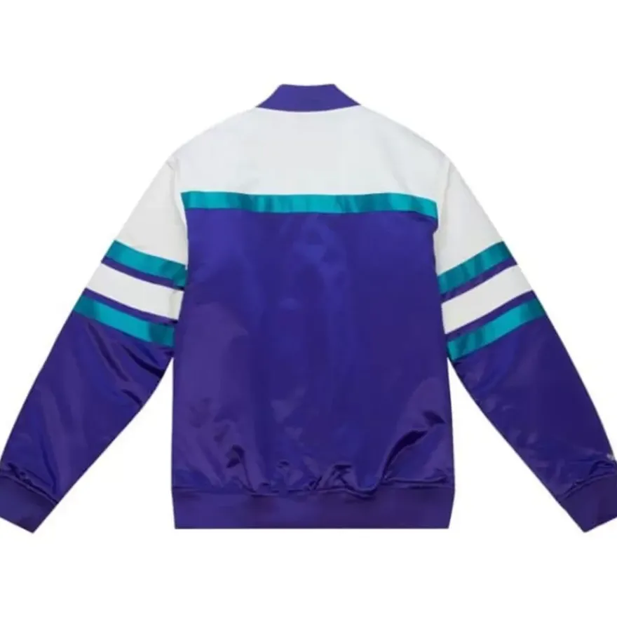 Mitchell & Ness Jackets & Outerwear-Special Script Heavyweight Satin Jacket Utah Jazz