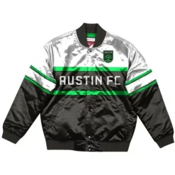 Mitchell & Ness Jackets & Outerwear-Special Script Heavyweight Satin Jacket Austin Fc