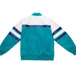 Mitchell & Ness Jackets & Outerwear-Special Script Heavyweight Satin Jacket Charlotte Hornets