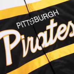 Mitchell & Ness Jackets & Outerwear-Special Script Heavyweight Satin Jacket Pittsburgh Pirates