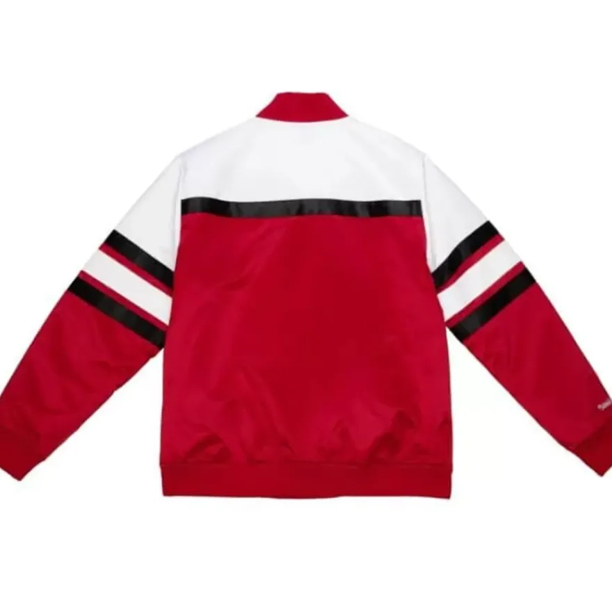 Mitchell & Ness Jackets & Outerwear-Special Script Heavyweight Satin Jacket Chicago Bulls