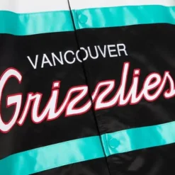 Mitchell & Ness Jackets & Outerwear-Special Script Heavyweight Satin Jacket Vancouver Grizzlies