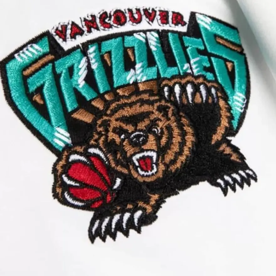 Mitchell & Ness Jackets & Outerwear-Special Script Heavyweight Satin Jacket Vancouver Grizzlies