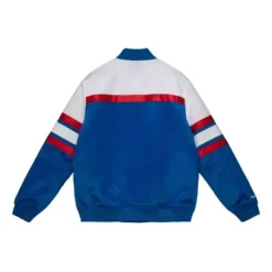 Mitchell & Ness Jackets & Outerwear-Special Script Heavyweight Satin Jacket Los Angeles Clippers