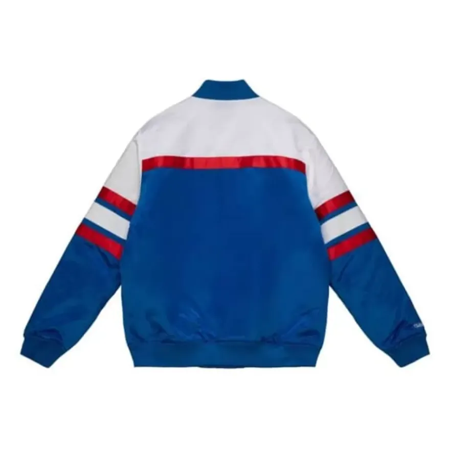Mitchell & Ness Jackets & Outerwear-Special Script Heavyweight Satin Jacket Los Angeles Clippers