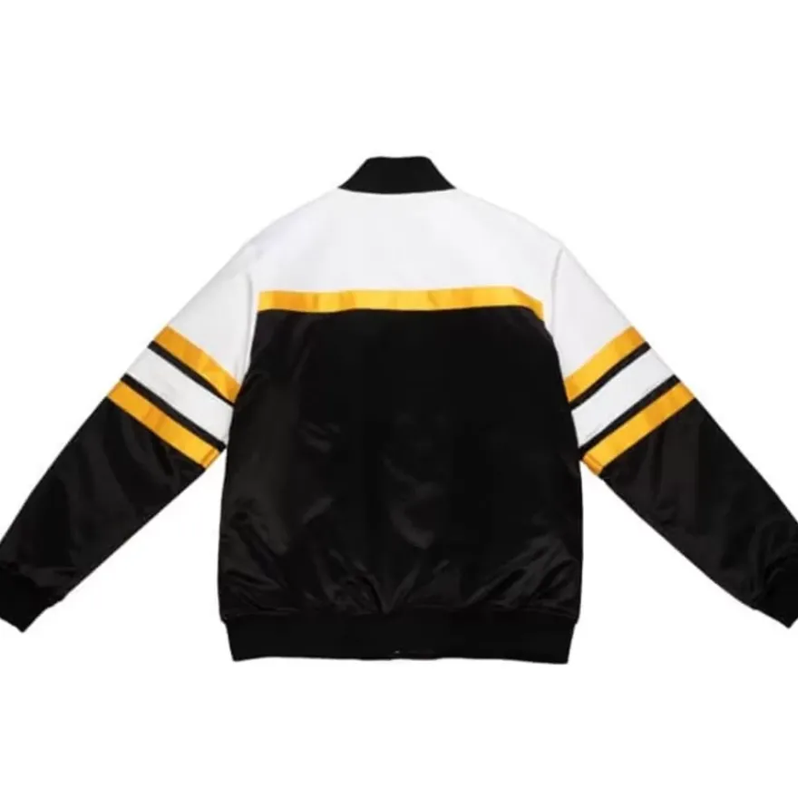 Mitchell & Ness Jackets & Outerwear-Special Script Heavyweight Satin Jacket Pittsburgh Steelers