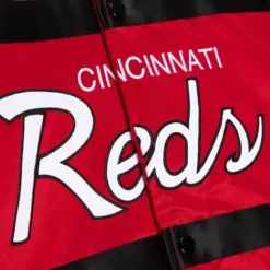 Mitchell & Ness Jackets & Outerwear-Special Script Heavyweight Satin Jacket Cincinnati Reds