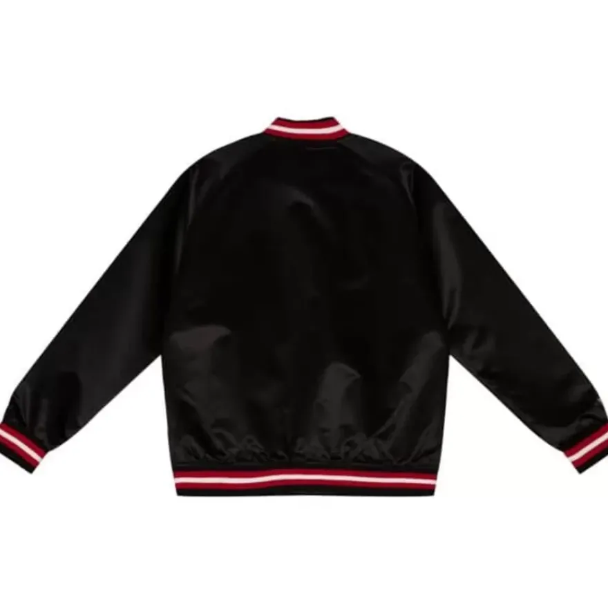 Mitchell & Ness Jackets & Outerwear-Special Script Light Weight Satin Jacket Chicago Blackhawks