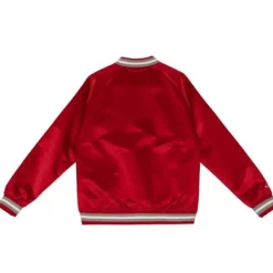 Mitchell & Ness Jackets & Outerwear-Special Script Light Weight Satin Jacket Detroit Red Wings