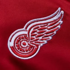 Mitchell & Ness Jackets & Outerwear-Special Script Light Weight Satin Jacket Detroit Red Wings