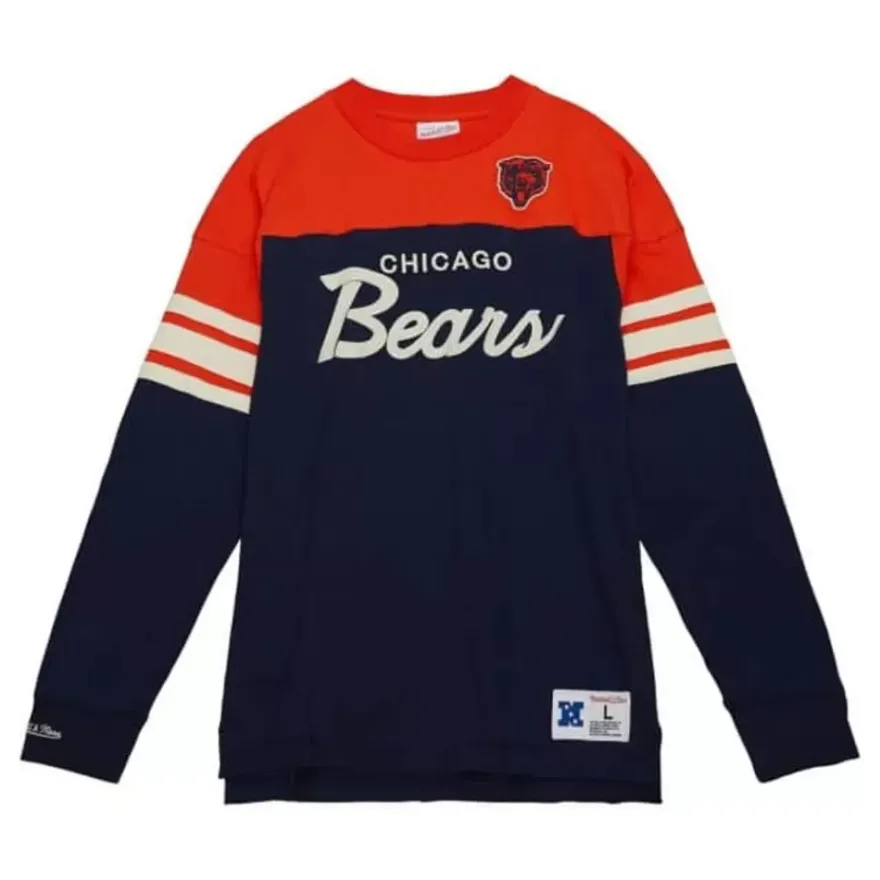 Mitchell & Ness T-Shirts & Tops-Special Script Long Sleeve Chicago Bears