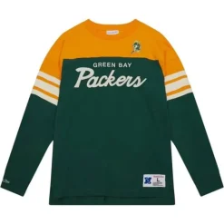 Mitchell & Ness T-Shirts & Tops-Special Script Long Sleeve Green Bay Packers