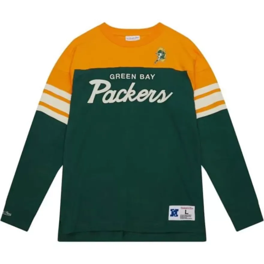 Mitchell & Ness T-Shirts & Tops-Special Script Long Sleeve Green Bay Packers