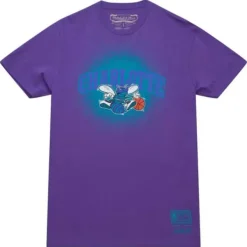 Mitchell & Ness T-Shirts & Tops-Spray Paint Tee Charlotte Hornets