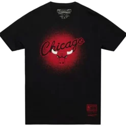 Mitchell & Ness T-Shirts & Tops-Spray Paint Tee Chicago Bulls