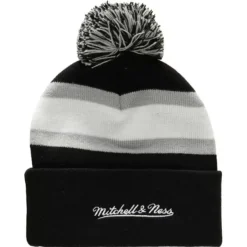 Mitchell & Ness Knit-Stripe Pom Knit Los Angeles Kings