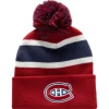 Mitchell & Ness Knit-Stripe Pom Knit Montreal Canadiens