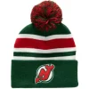 Mitchell & Ness Knit-Stripe Pom Knit New Jersey Devils