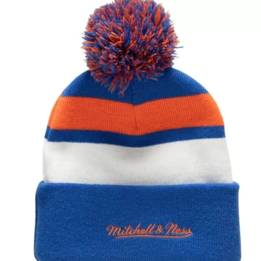 Mitchell & Ness Knit-Stripe Pom Knit New York Islanders