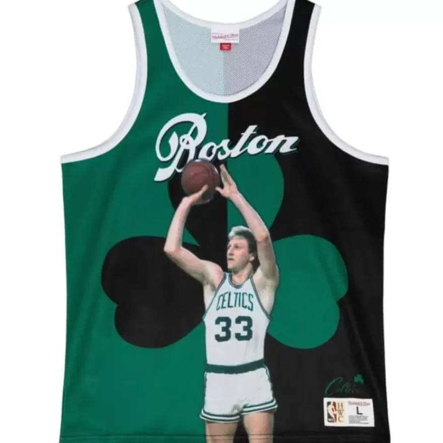 Mitchell & Ness T-Shirts & Tops-Sublimated Player Tank Boston Celtics Larry Bird