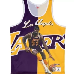 Mitchell & Ness T-Shirts & Tops-Sublimated Player Tank Los Angeles Lakers Magic Johnson
