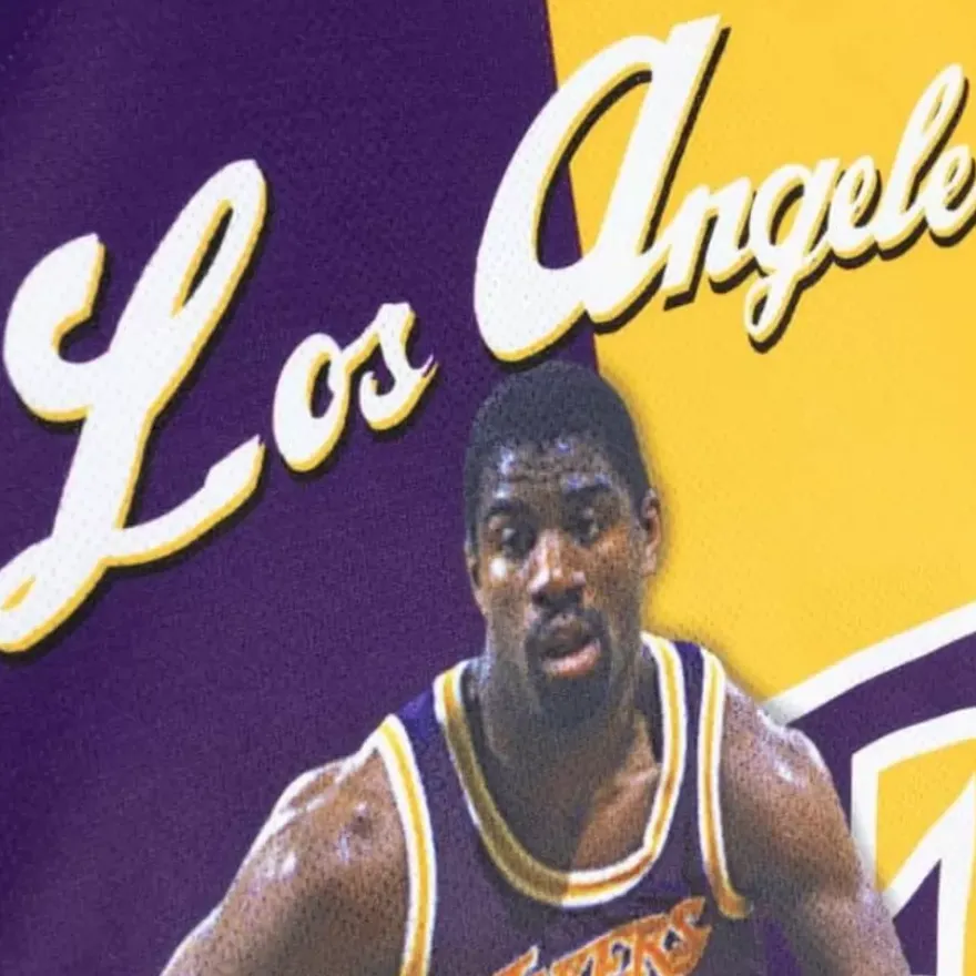 Mitchell & Ness T-Shirts & Tops-Sublimated Player Tank Los Angeles Lakers Magic Johnson
