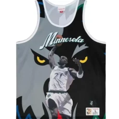 Mitchell & Ness T-Shirts & Tops-Sublimated Player Tank Minnesota Timberwolves Kevin Garnett