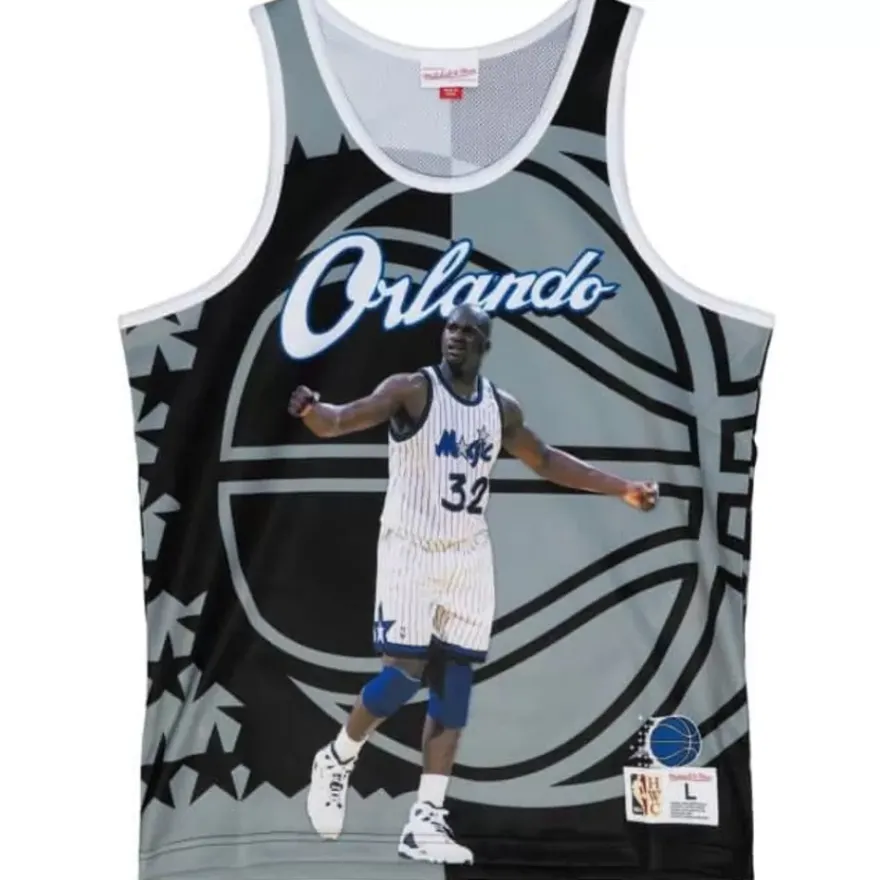 Mitchell & Ness T-Shirts & Tops-Sublimated Player Tank Orlando Magic Shaquille O'Neal