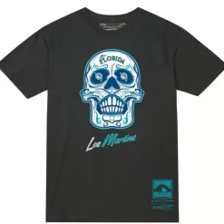 Mitchell & Ness T-Shirts & Tops-Sugar Skull Tee Florida Marlins